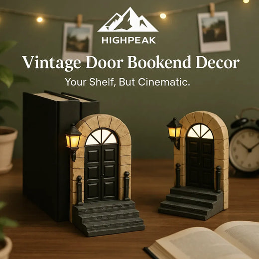 Vintage Door Bookend Decor
