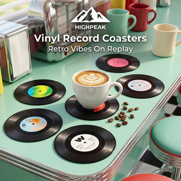 Vinyl Record Coasters