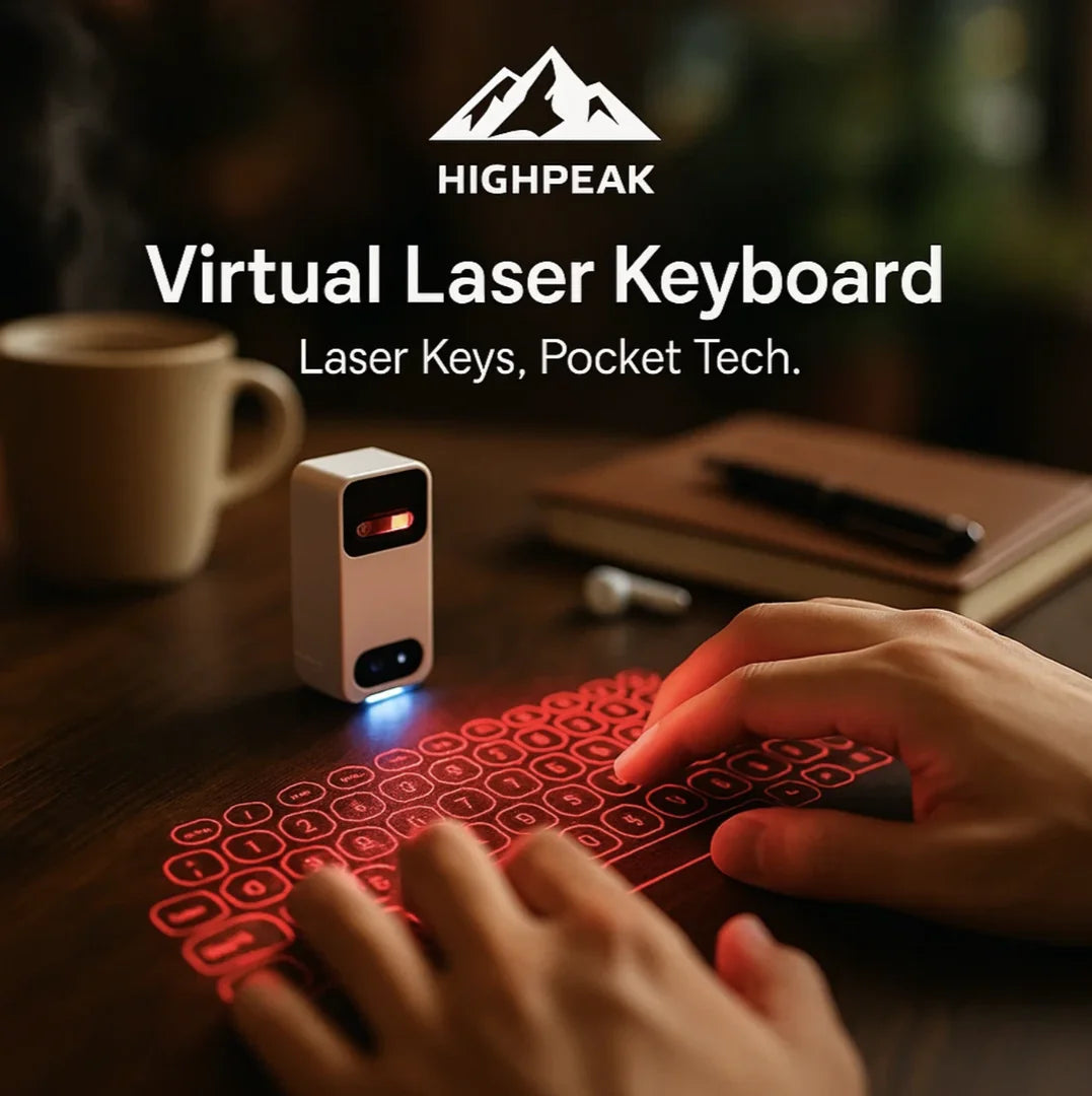 HighPeak Virtual Laser Keyboard – Wireless Projection Keyboard