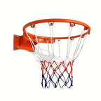 Wall-Mounted Basketball Hoop isolated three-quarter view showing the wall plate and net profile
