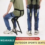 Wearable Exoskeleton Chair CN-160 shown worn while seated and standing from multiple angles