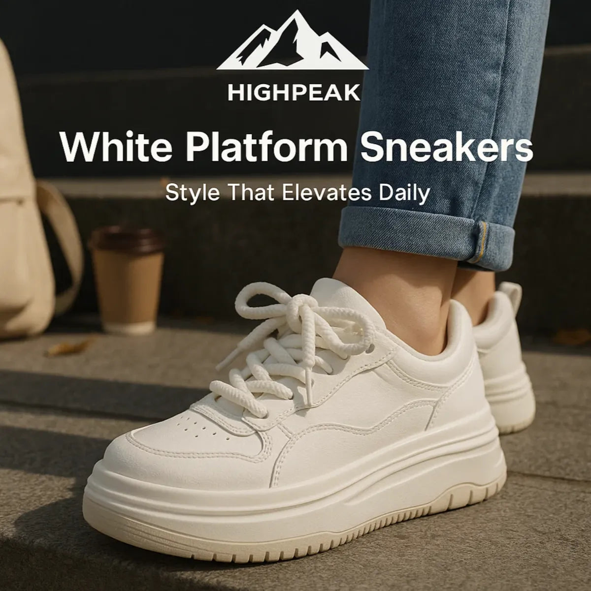 White Platform Sneakers