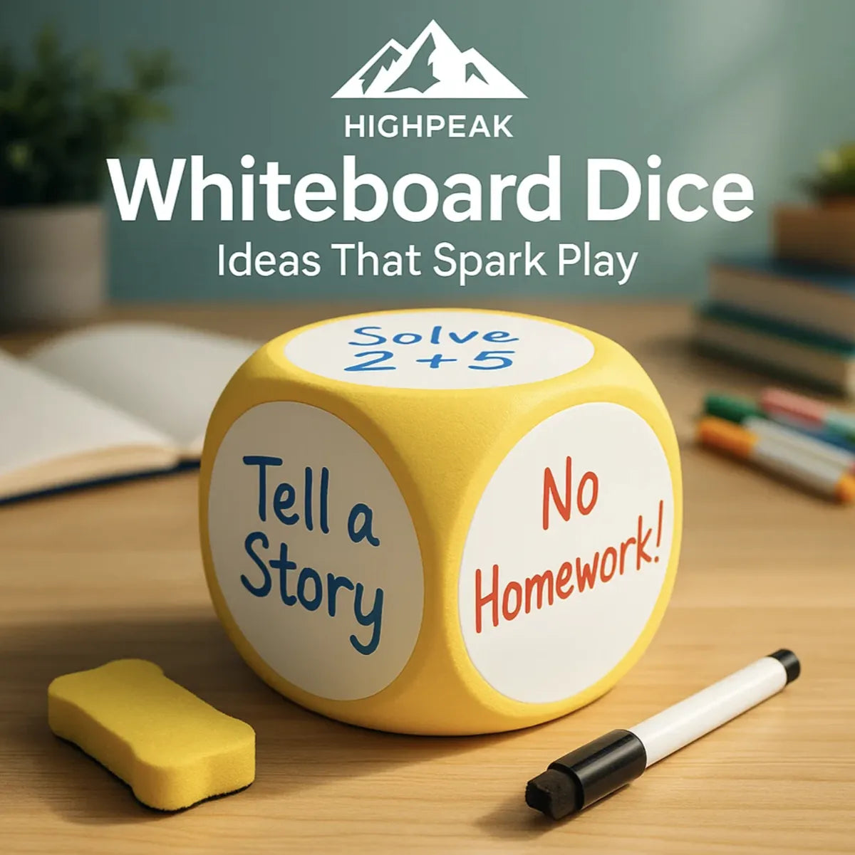 Whiteboard Dice Set