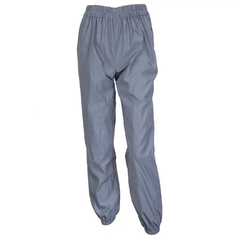 Women’s Reflective Joggers gray front product view on white, showing the elastic waist and tapered legs