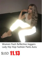 Supplier advertisement showing reflective joggers on a sofa and a printed $11.13 price