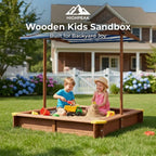 Wooden Kids Sandbox