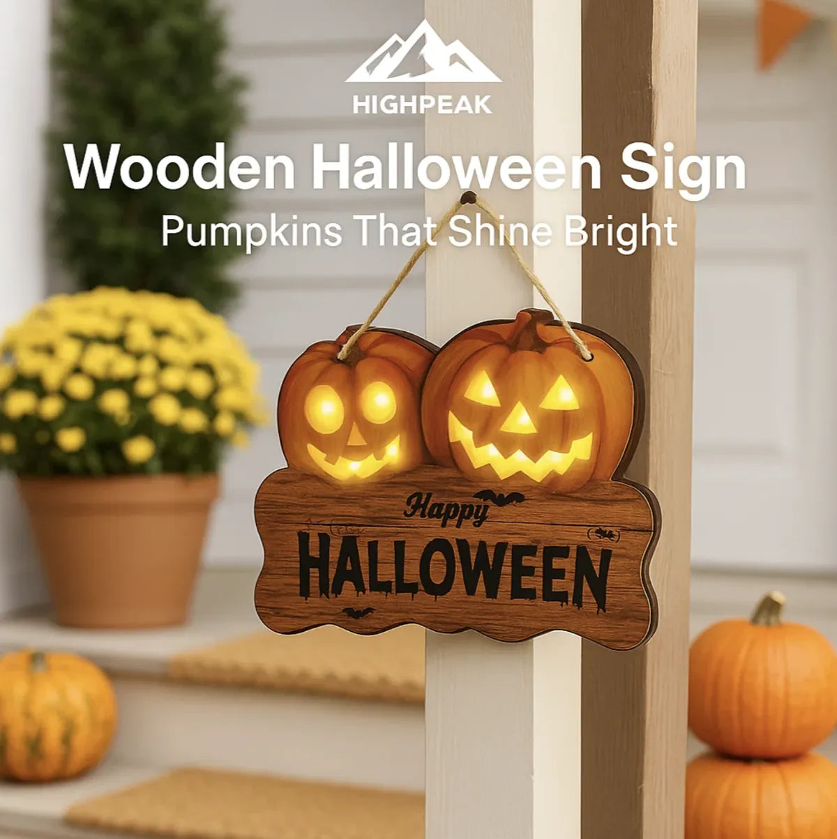 Wooden Halloween Sign