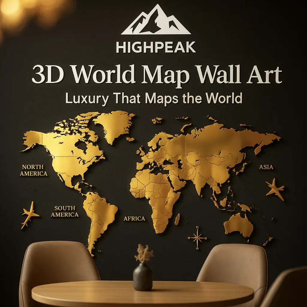 3D Wall World Map