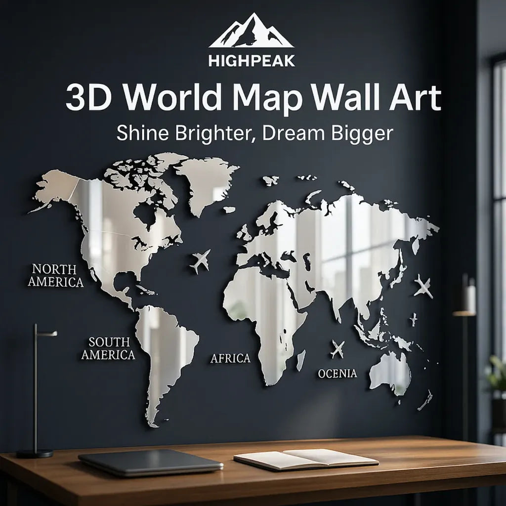 3D Wall World Map