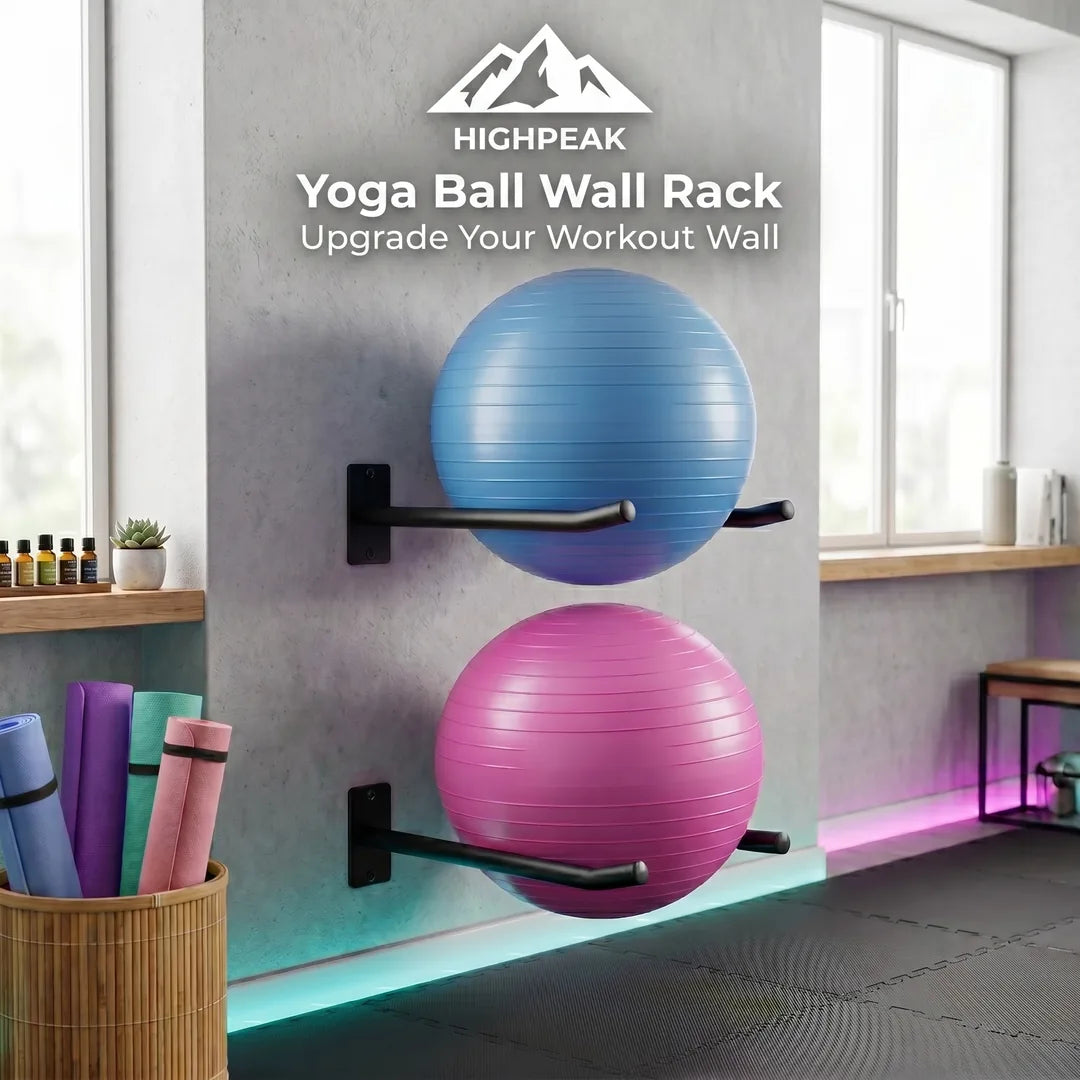 Yoga Ball Wall Rack