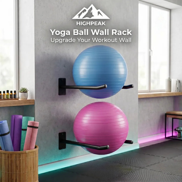 Yoga Ball Wall Rack