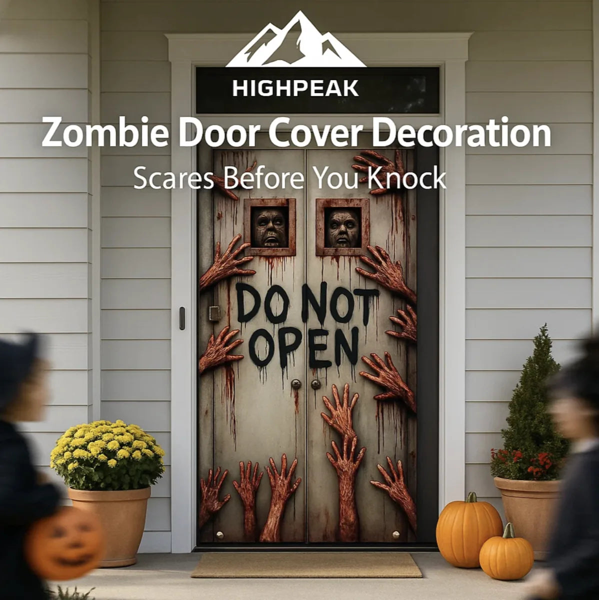 Zombie Door Cover Decoration