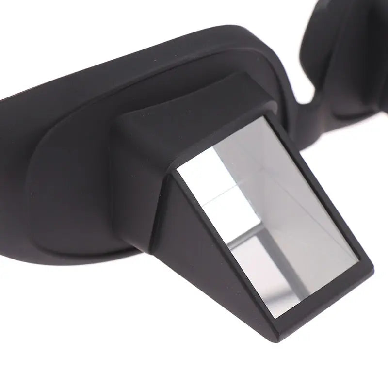 HighPeak Lazy Glasses close-up of black prism lens with angle view showing optical design for neck strain relief